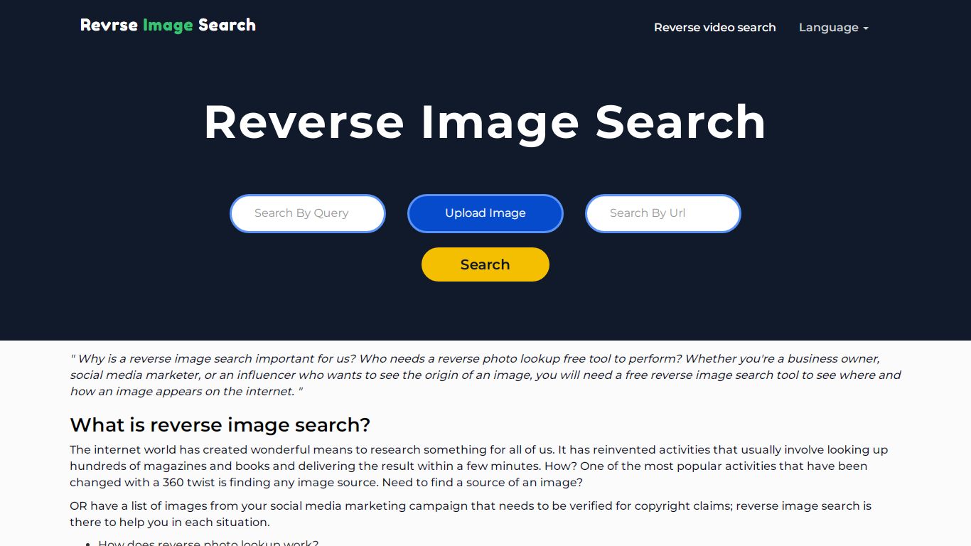 Reverse Photo Lookup Free - Reverse Image Search